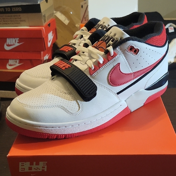 Nike Air Alpha Force 88 SP Billie Ellish Fire Red White Mens 12.5 NWT OG ALL - Picture 2 of 10